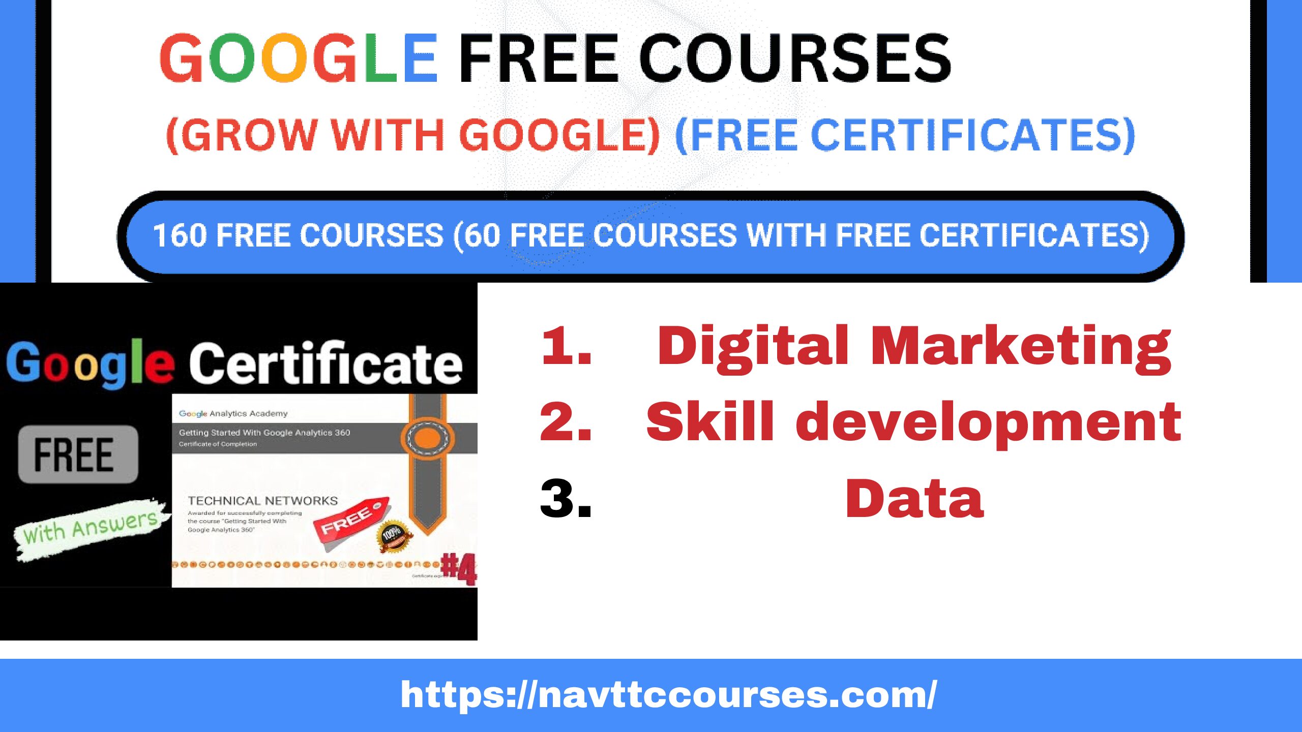 Free Online Google Courses 2024 Free Certificate