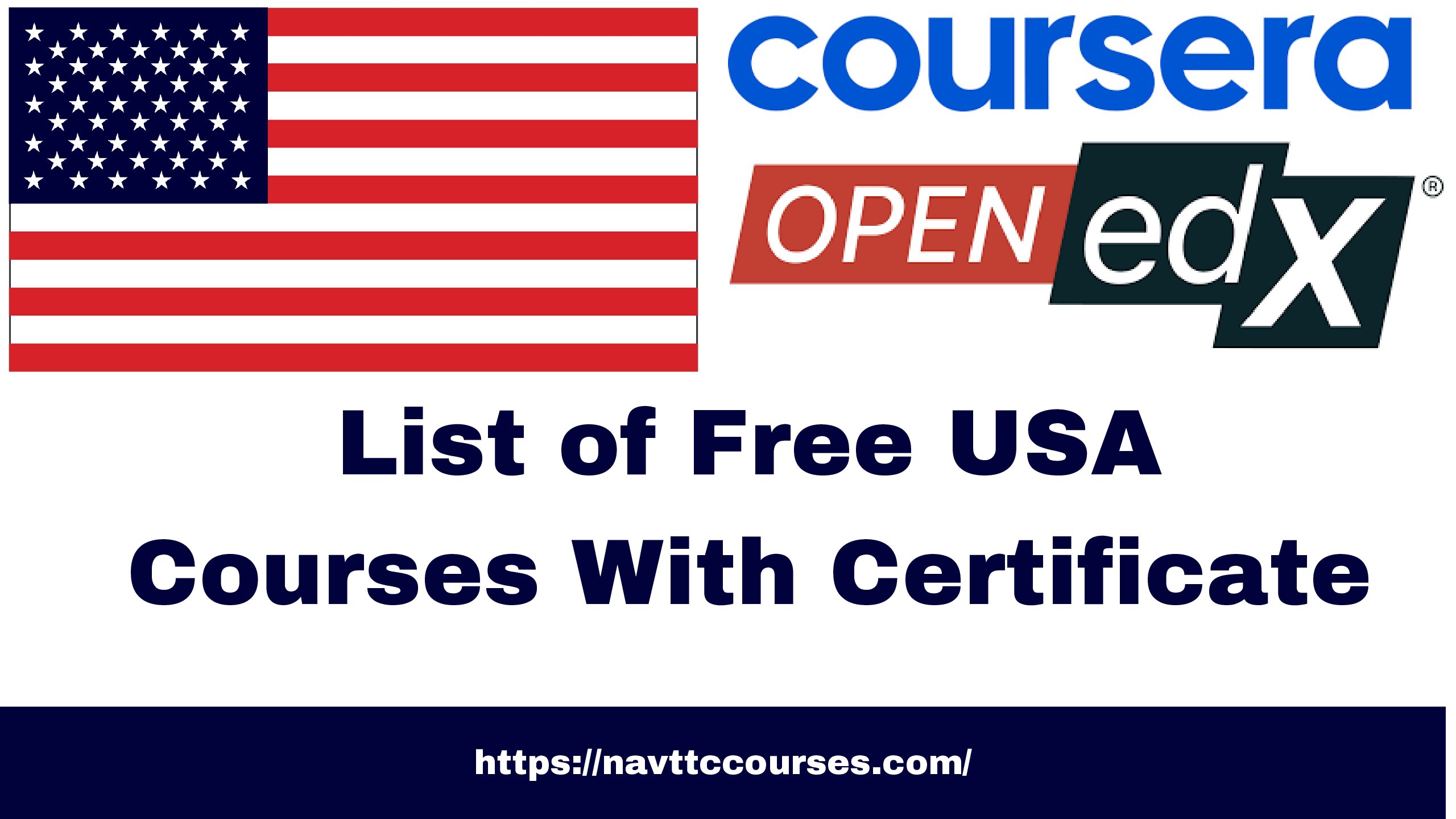 List of Free USA Courses 2024 With Certificate