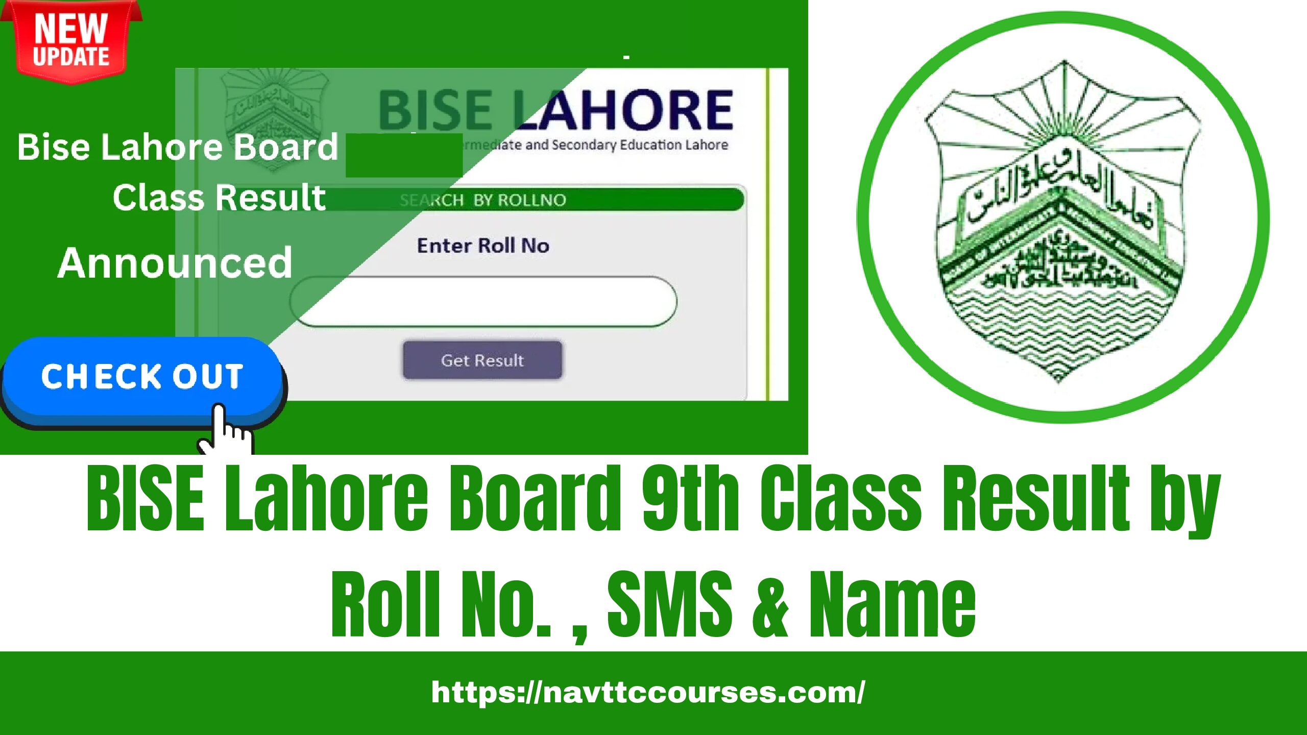 BISE Bahawalpur Board 9th Class Result by Roll No. ,SMS & Name 2024