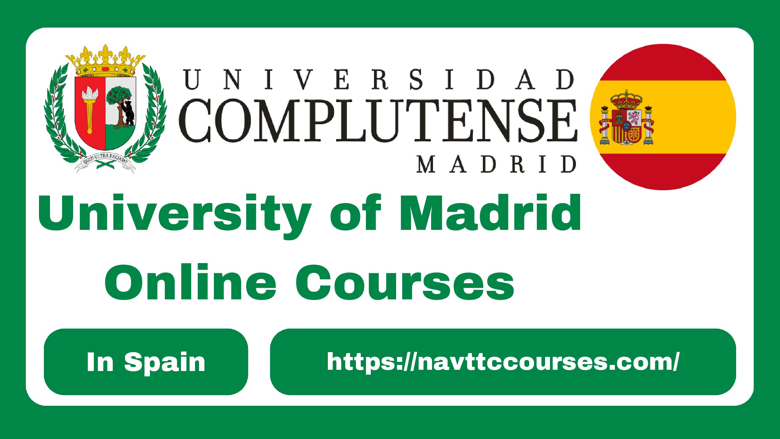 University of Madrid Online Courses 2024 in Spain